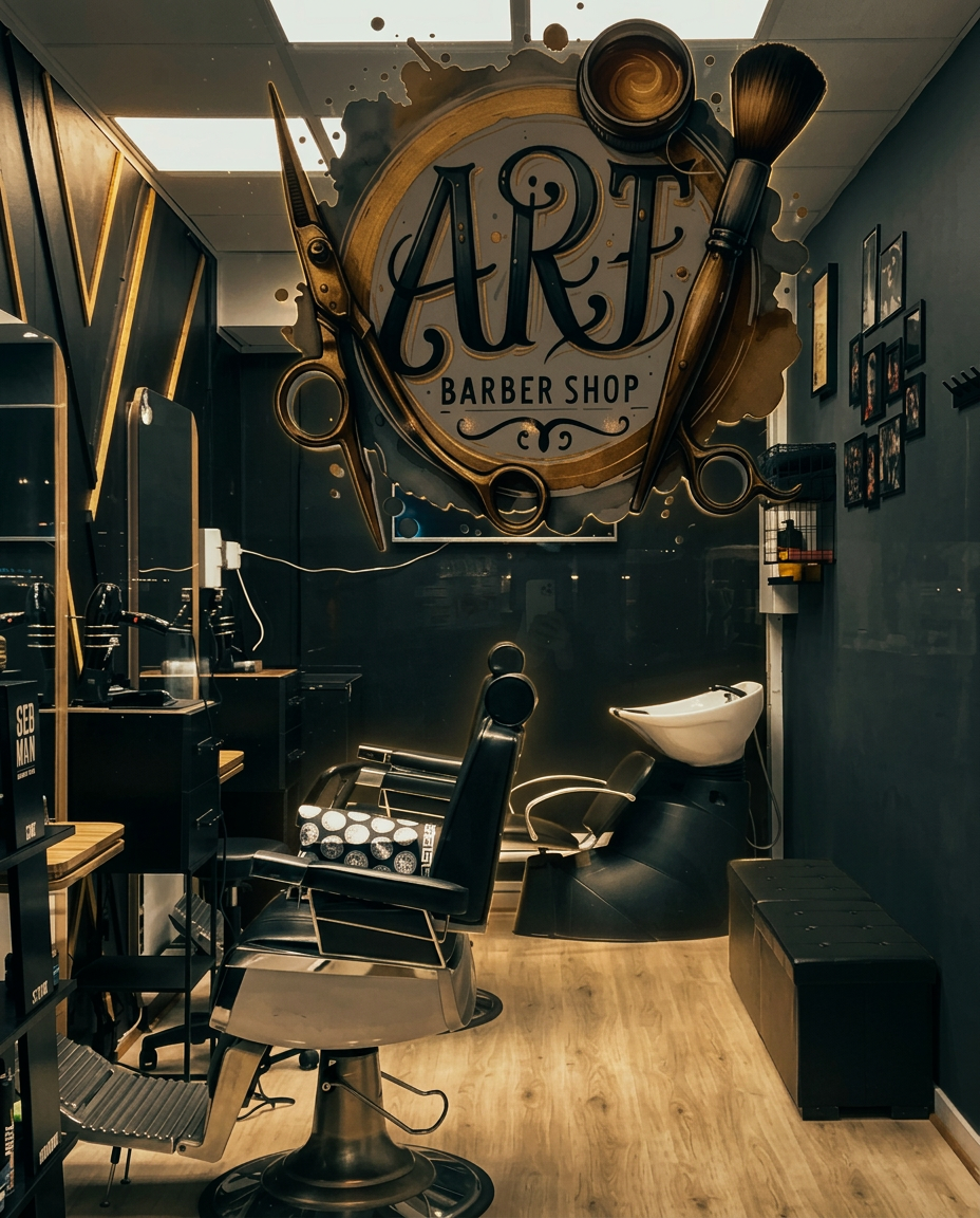 Herreklipp og skinfade utført hos ART Barbershop i Lillestrøm — bilde 5 av 6